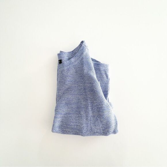 Talbots Petite Knit Sweater Blue White Variegated Button Details Women's S - Picture 9 of 10